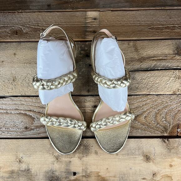 Kate Spade Saffron Heel - Antique Gold Leather - 6.5 - New without box - Picture 6 of 8